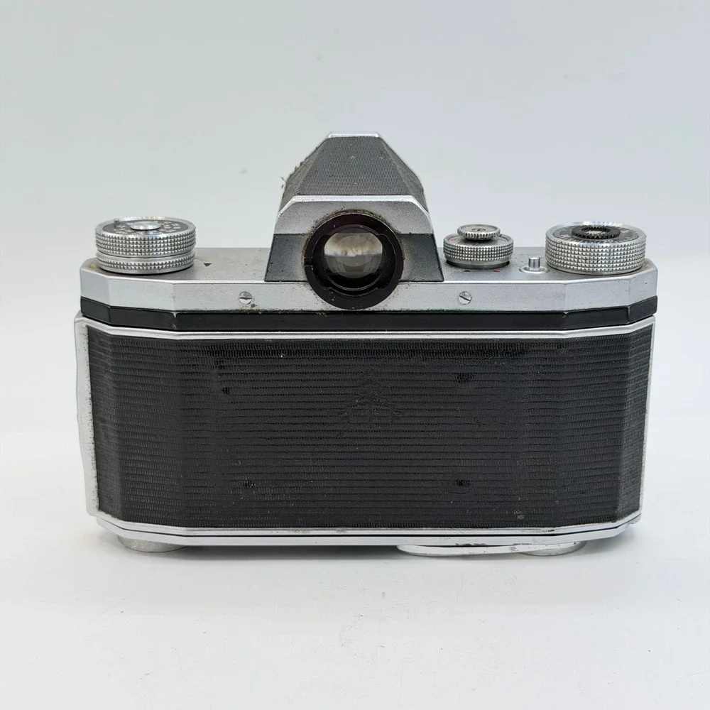 Vintage Praktica IV F 35mm SLR Film Camera Body Only Silver Black AS-IS Repair